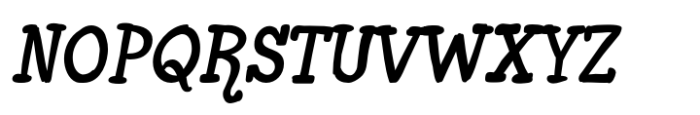 Zoney Italic Font UPPERCASE