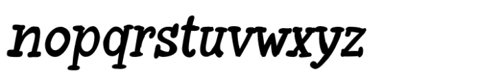 Zoney Italic Font LOWERCASE