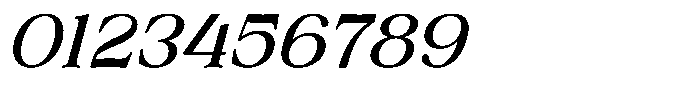 Zoris ZORIS Italic Font OTHER CHARS