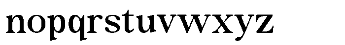 Zoris ZORIS Regular Font LOWERCASE