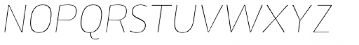 Zosimo Std Ultra Thin Italic Font UPPERCASE