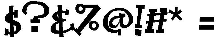 ZP Abravisma Bold Font OTHER CHARS