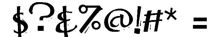 ZP Abstract Font OTHER CHARS