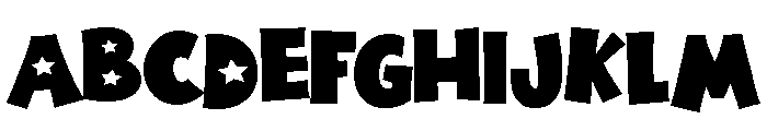 ZP American Blue Block Expanded Font UPPERCASE