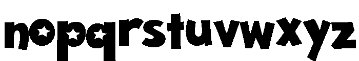 ZP American Blue Block Expanded Font LOWERCASE