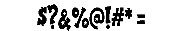 ZP American Blue Block Serif Condensed Font OTHER CHARS