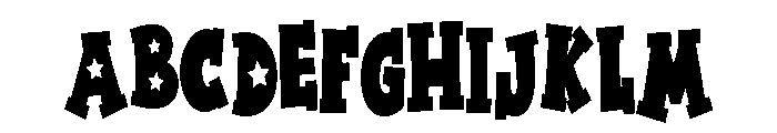 ZP American Blue Block Serif Condensed Font UPPERCASE
