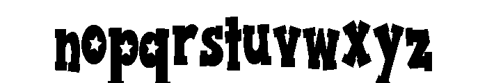 ZP American Blue Block Serif Condensed Font LOWERCASE