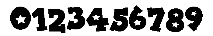 ZP American Blue Block Serif Font OTHER CHARS