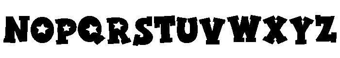 ZP American Blue Block Serif Font UPPERCASE