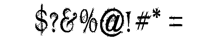 ZP Antique Webbing Condensed Font OTHER CHARS