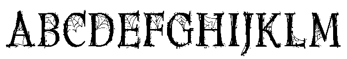 ZP Antique Webbing Condensed Font UPPERCASE