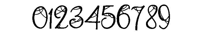ZP Antique Webbing Script Condensed Font OTHER CHARS