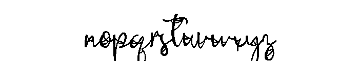 ZP Antique Webbing Script Condensed Font LOWERCASE