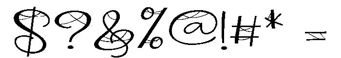ZP Antique Webbing Script Expanded Light Font OTHER CHARS