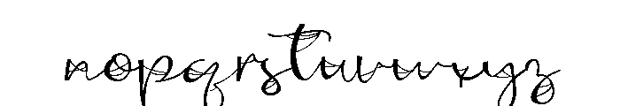 ZP Antique Webbing Script Expanded Light Font LOWERCASE