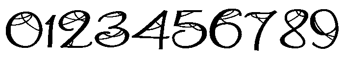ZP Antique Webbing Script Expanded Font OTHER CHARS
