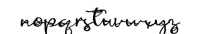 ZP Antique Webbing Script Expanded Font LOWERCASE