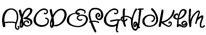 ZP Aphelia Bold Font UPPERCASE