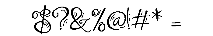 ZP Aphelia Dances Font OTHER CHARS