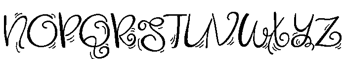 ZP Aphelia Dances Font UPPERCASE