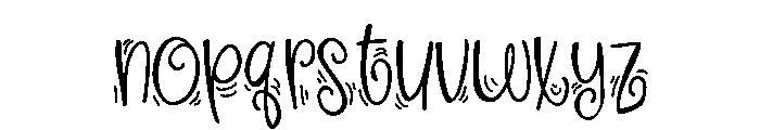 ZP Aphelia Dances Font LOWERCASE