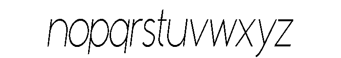 ZP Autumn Harvest Sans Condensed Light Font LOWERCASE