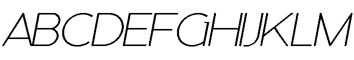 ZP Autumn Harvest Sans Expanded Light Font UPPERCASE