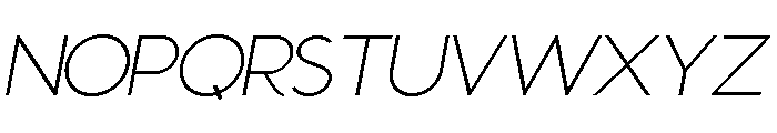 ZP Autumn Harvest Sans Expanded Light Font UPPERCASE