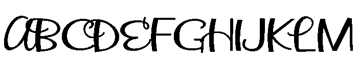 ZP Azalea Font UPPERCASE