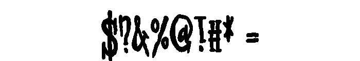 ZP Bane Reality Bold Font OTHER CHARS