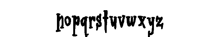 ZP Bane Reality Bold Font LOWERCASE