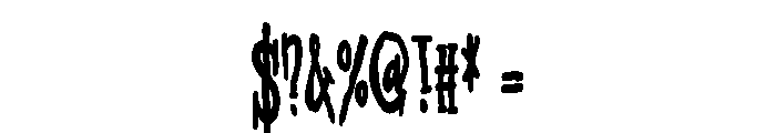 ZP Bane Reality Condensed Bold Font OTHER CHARS