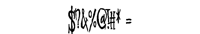 ZP Bane Reality Condensed Font OTHER CHARS
