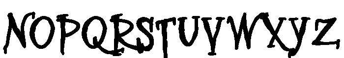 ZP Bane Reality Expanded Bold Font UPPERCASE