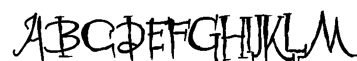 ZP Bane Reality Expanded Font UPPERCASE