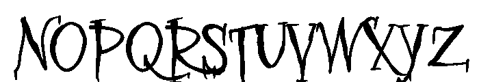 ZP Bane Reality Expanded Font UPPERCASE