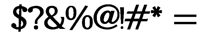 ZP Blandish Bold Font OTHER CHARS