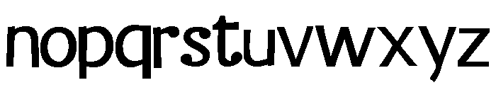 ZP Blandish Bold Font LOWERCASE