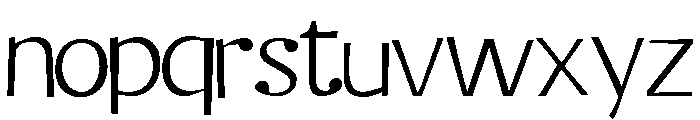 ZP Blandish Font LOWERCASE