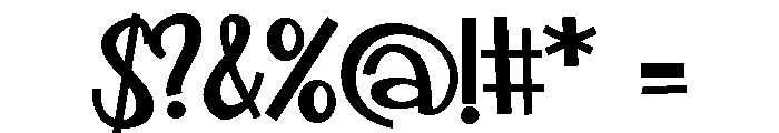 ZP Blinker Bold Font OTHER CHARS