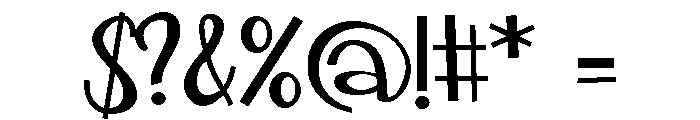 ZP Blinker Font OTHER CHARS