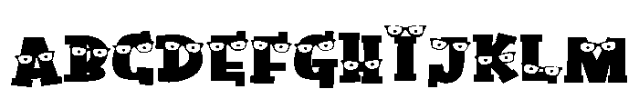 ZP Blinkers Brick Expanded Font UPPERCASE