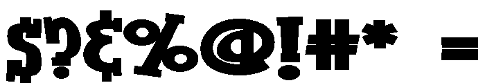 ZP Blinkers Brick Font OTHER CHARS