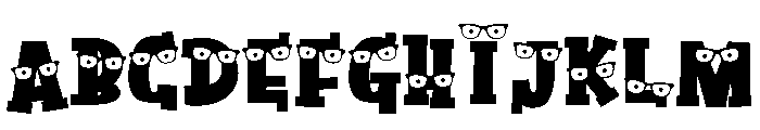ZP Blinkers Brick Font UPPERCASE