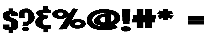 ZP Blinkers Expanded Font OTHER CHARS