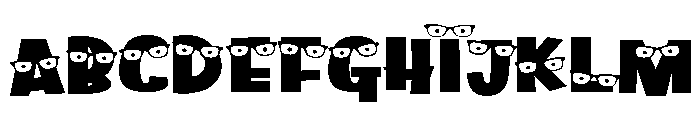 ZP Blinkers Expanded Font UPPERCASE