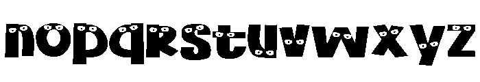 ZP Blinkers Expanded Font LOWERCASE
