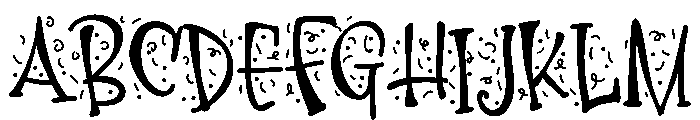 ZP Block Party Confetti Font UPPERCASE