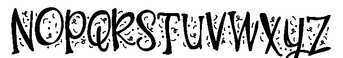 ZP Block Party Confetti Font UPPERCASE